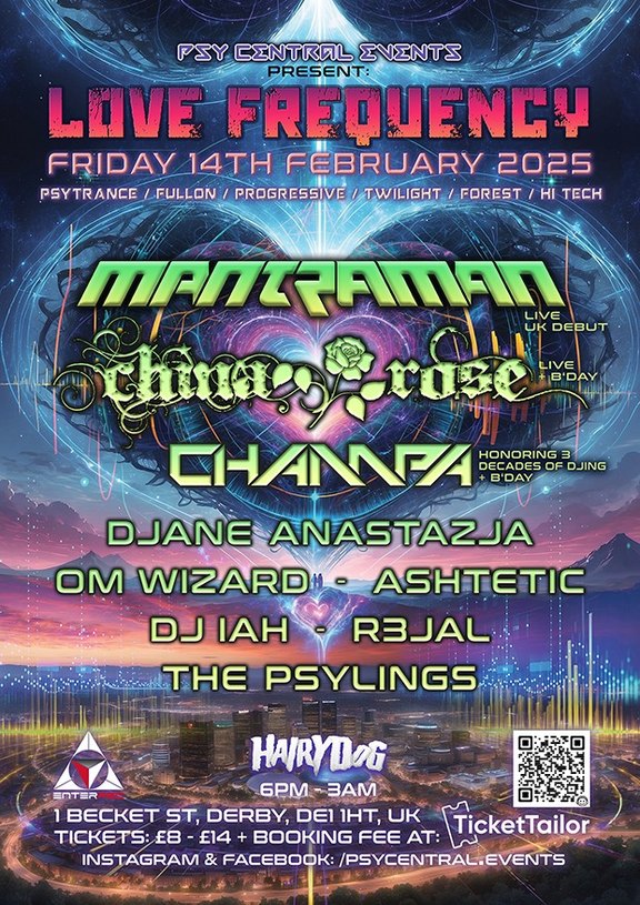 Love Frequency flyer — full lineup