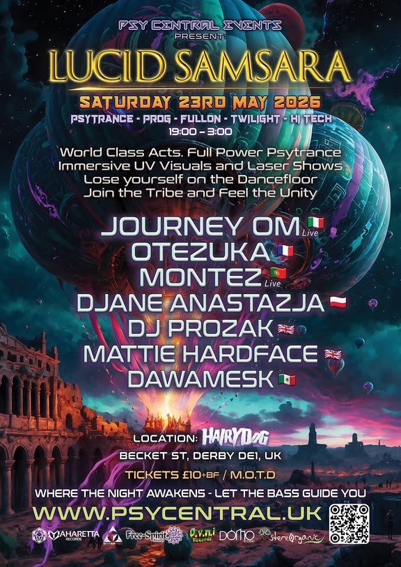 Lucid Samsara flyer — full lineup